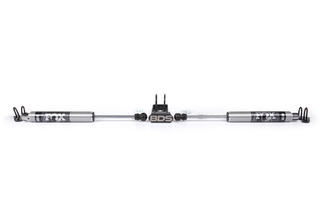 BDS SUSPENSION BDS2027DF DUAL STEERING STABILIZER KIT W/ FOX 2.0 PERFORMANCE SHOCKS JEEP WRANGLER JK 07-18