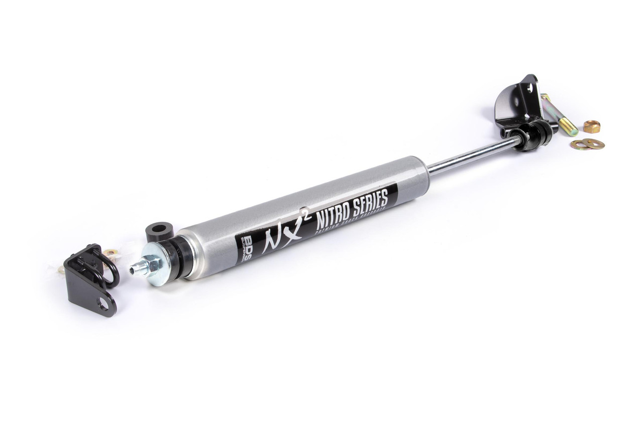 BDS SUSPENSION BDS2019SH SINGLE STEERING STABILIZER KIT W/ NX2 SHOCK FORD F150 04-08 4WD WITH BDS STRUT SPACERS
