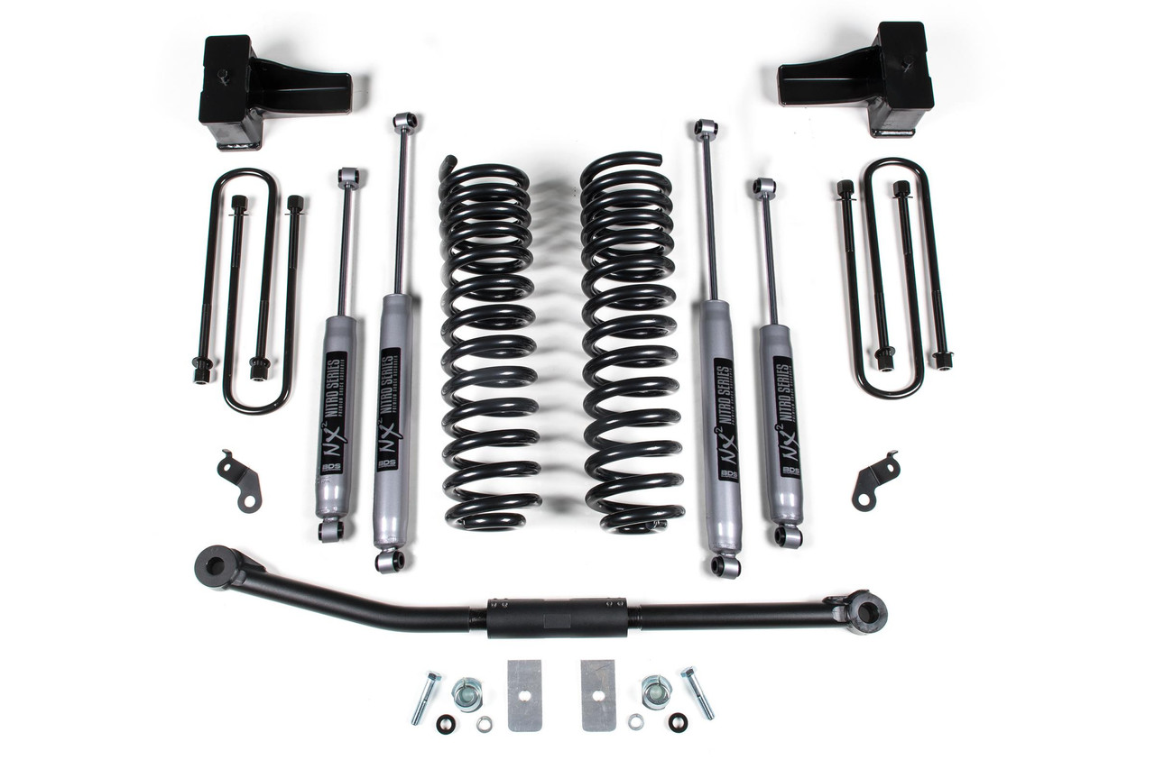 BDS SUSPENSION BDS1925H 2.5 INCH LIFT KIT FORD F250/F350 SUPER DUTY 11-16 4WD DIESEL 5 INCH BLOCK KIT NX2 NITRO SHOCKS