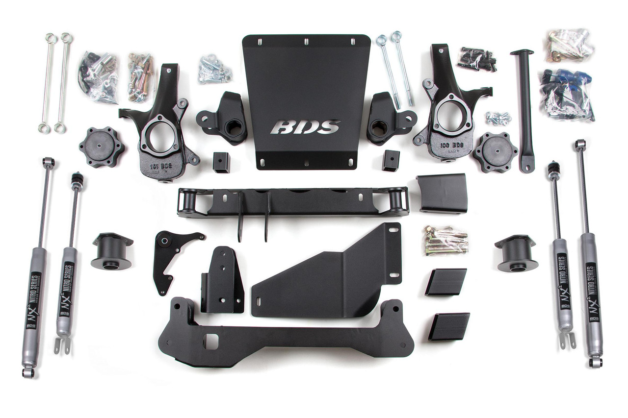 BDS SUSPENSION BDS191FS 4 INCH LIFT KIT CHEVY/GMC AVALANCHE SURBURBAN TAHOE OR YUKON 1500 00-06 4WD FOX 2.0 PERFORMANCE