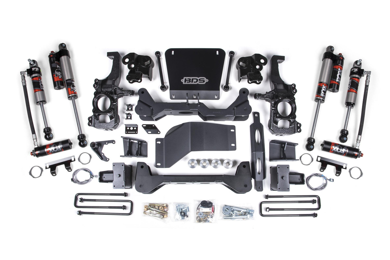 BDS SUSPENSION BDS1822FPE 5 INCH LIFT KIT FOX PERFORMANCE ELITE SILVERADO/SIERRA 2500HD/3500HD 20-24 4WD 5 INCH BLOCK WITHOUT OVERLOAD