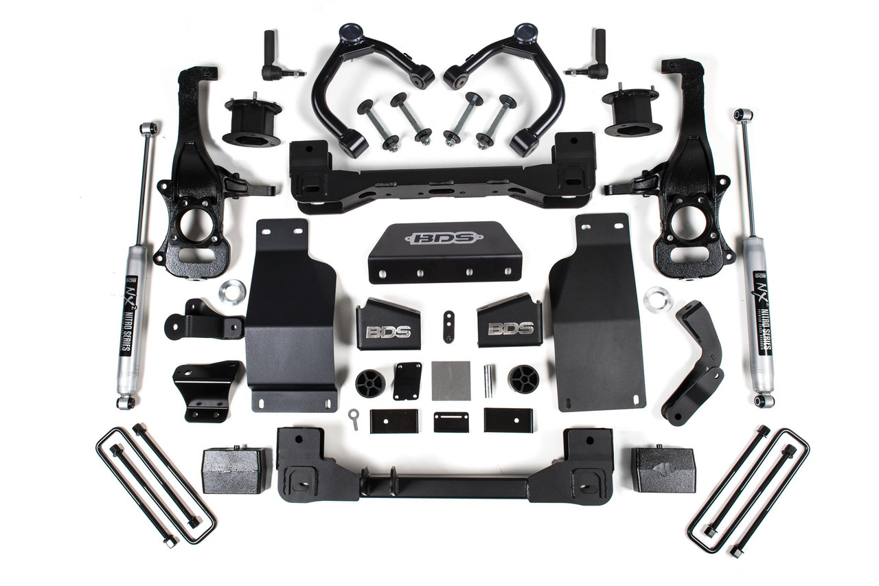 BDS SUSPENSION BDS1807H 4 INCH LIFT KIT CHEVY TRAIL BOSS OR GMC AT4 1500 20-24 4WD DIESEL NX2 NITRO