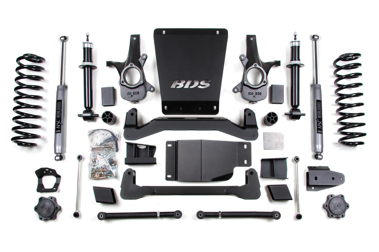 BDS SUSPENSION BDS178H 6 INCH LIFT KIT CHEVY/GMC AVALANCHE SURBURBAN TAHOE OR YUKON 1500 07-14 4WD NX2 NITRO