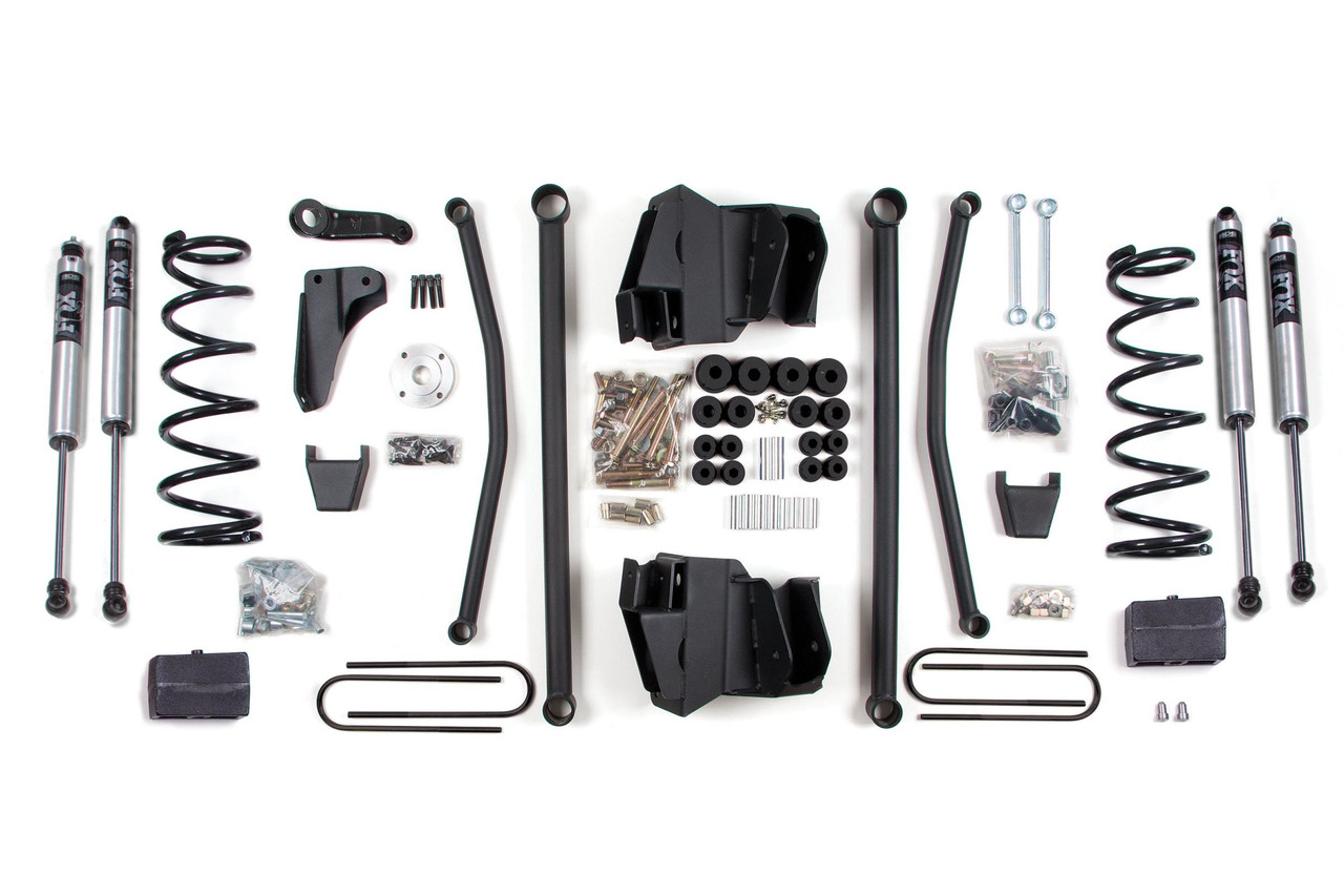 BDS SUSPENSION BDS1747FS 8 INCH LIFT KIT LONG ARM DODGE RAM 2500/3500 2008 4WD DIESEL MANUAL BLOCK 3.5 INCH AXLE FOX 2.0 PERFORMANCE