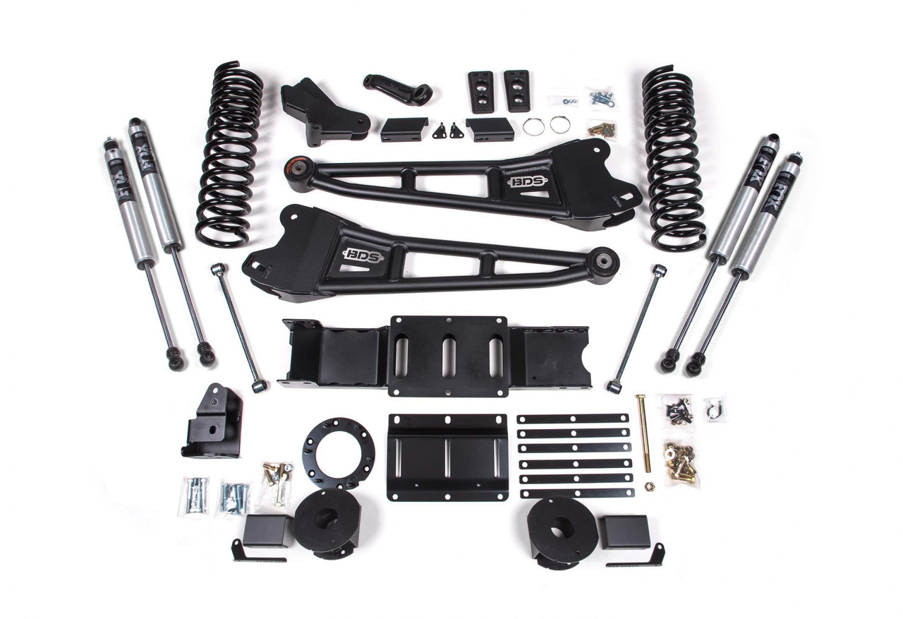 BDS SUSPENSION BDS1737FS 5.5 INCH LIFT KIT W/ RADIUS ARM RAM 2500 W/ REAR AIR RIDE 19-24 4WD GAS FOX 2.0 PERFORMANCE SHOCKS