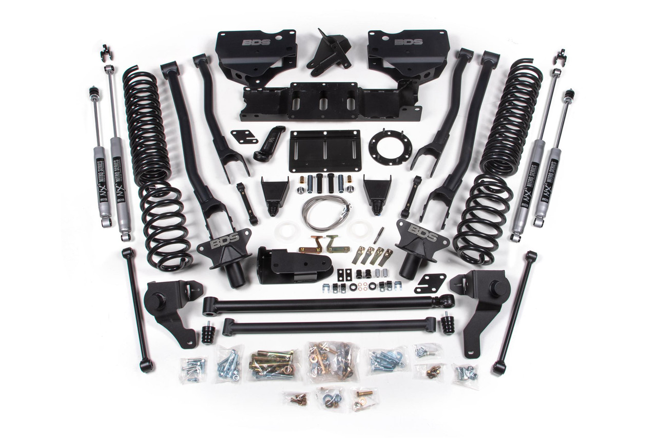 BDS SUSPENSION BDS1727FS 8 INCH LIFT KIT W/ 4-LINK RAM 2500 19-24 4WD DIESEL FOX 2.0 PERFORMANCE SHOCKS