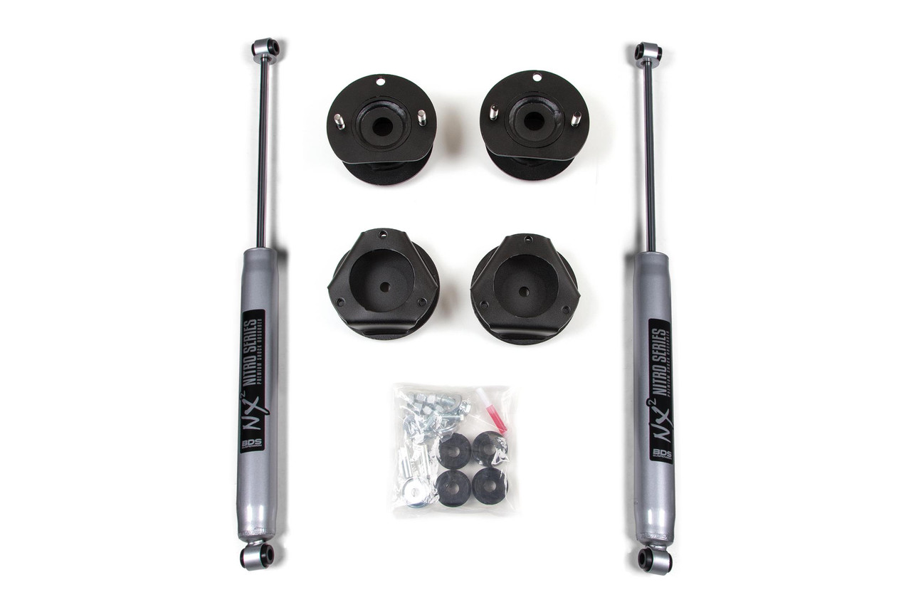 BDS SUSPENSION BDS168H 2 INCH LIFT KIT CHEVY TRAILBLAZER OR GMC ENVOY 02-09 NX2 NITRO SHOCKS