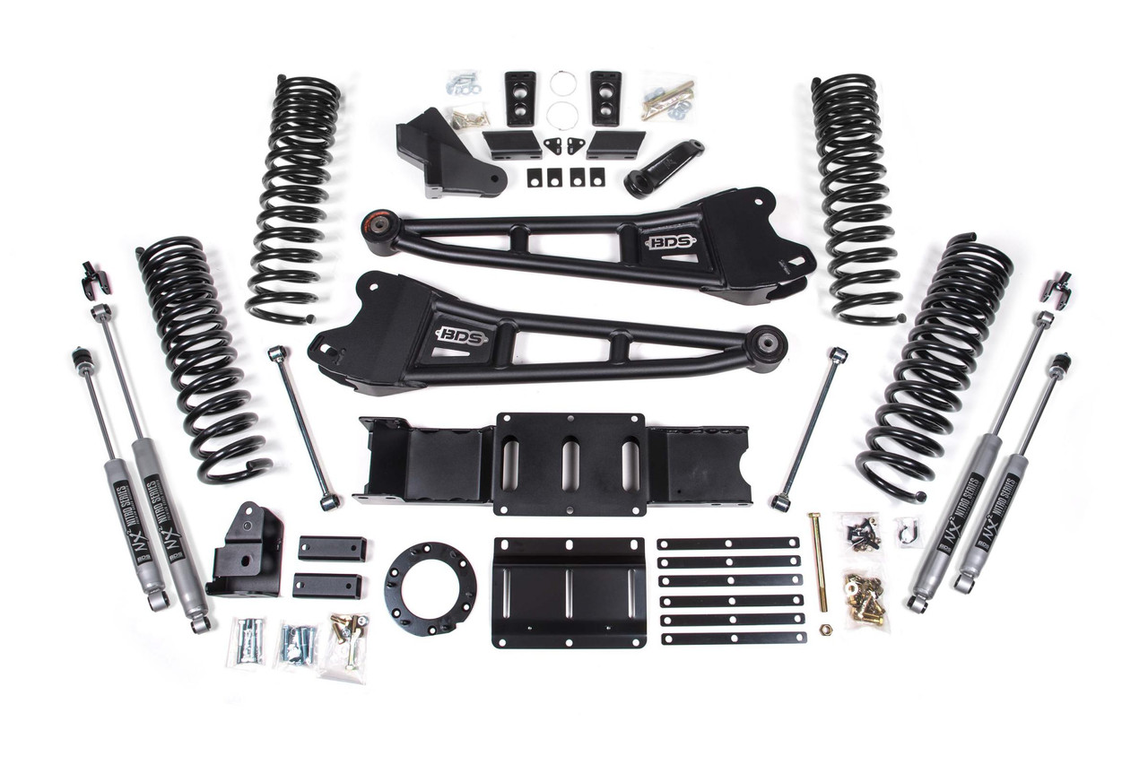 BDS SUSPENSION BDS1680H 6 INCH LIFT KIT W/ RADIUS ARM RAM 2500 19-24 4WD DIESEL NX2 NITRO SHOCKS