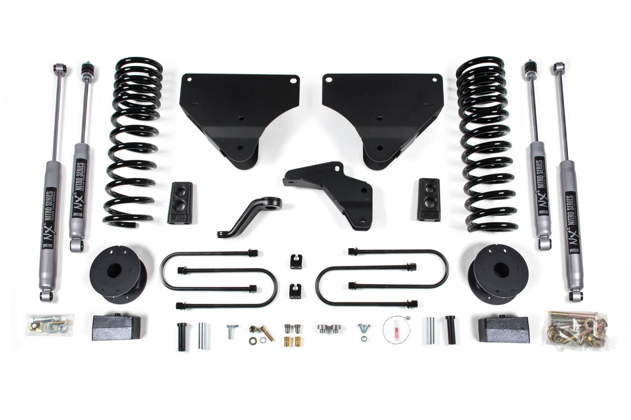 BDS SUSPENSION BDS1643FS 4 INCH LIFT KIT RAM 3500 W/ REAR AIR RIDE 13-18 4WD DIESEL FOX 2.0 PERFORMANCE SHOCKS