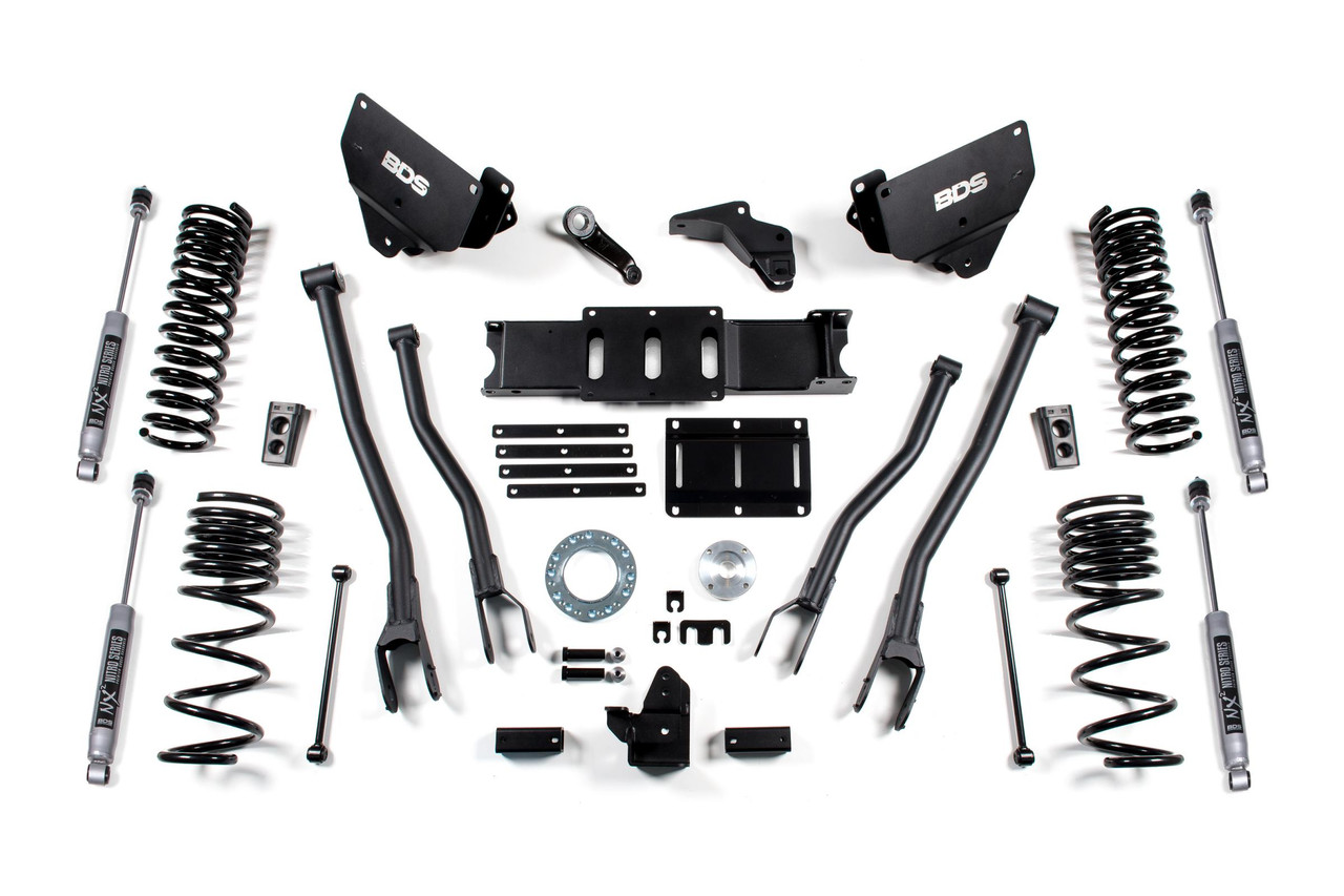 BDS SUSPENSION BDS1604H 6 INCH LIFT KIT W/ 4-LINK RAM 2500 14-18 4WD DIESEL NX2 NITRO SHOCKS