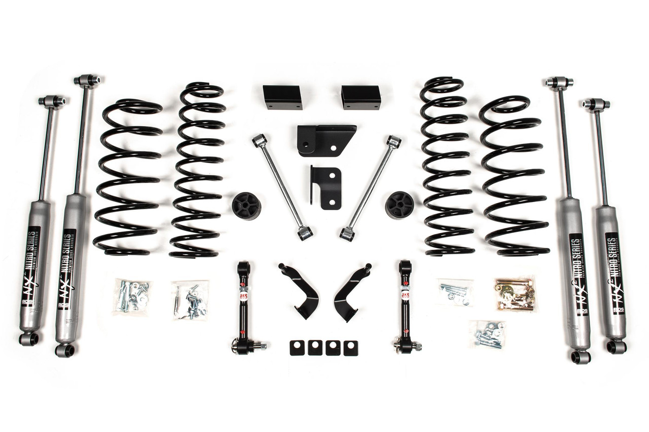 BDS SUSPENSION BDS1435H 2 INCH LIFT KIT JEEP WRANGLER JL 18-25 4-DOOR NX2 NITRO SHOCKS