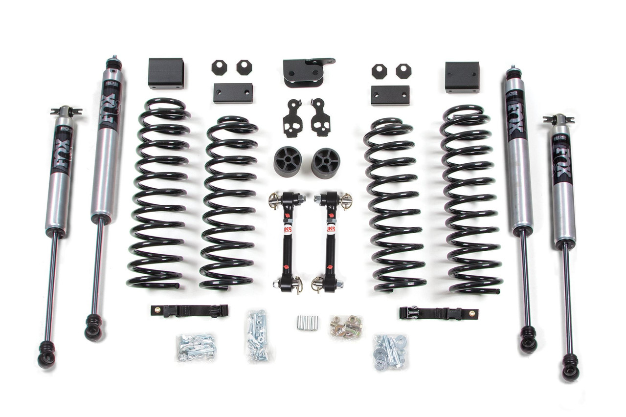 BDS SUSPENSION BDS1423FS 3 INCH LIFT KIT JEEP WRANGLER JK 07-11 2-DOOR SWAY BAR DISCONNECTS FOX 2.0 PERFORMANCE SHOCKS