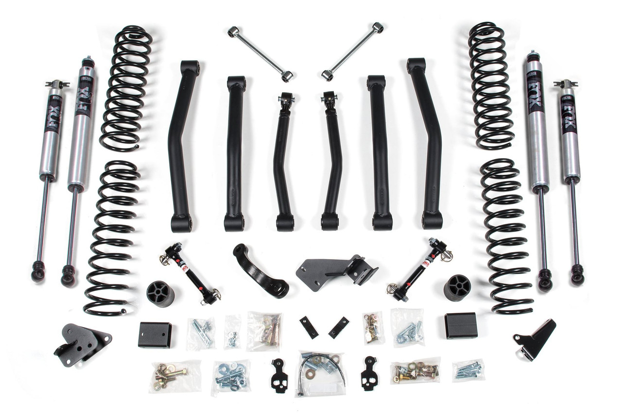 BDS SUSPENSION BDS1414FS 4.5 INCH LIFT KIT JEEP WRANGLER JK 07-11 4-DOOR FIXED SWAY BAR LINK FOX 2.0 PERFORMANCE SHOCKS