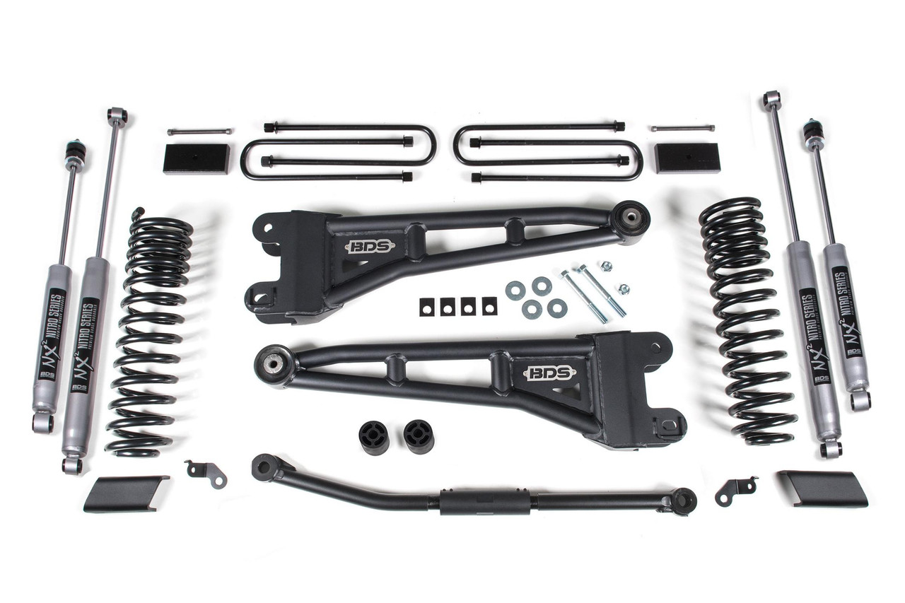 BDS SUSPENSION BDS1306H 2.5 INCH LIFT KIT W/ RADIUS ARM FORD F450 SUPER DUTY 23-24 W/ NX2 NITRO SHOCKS