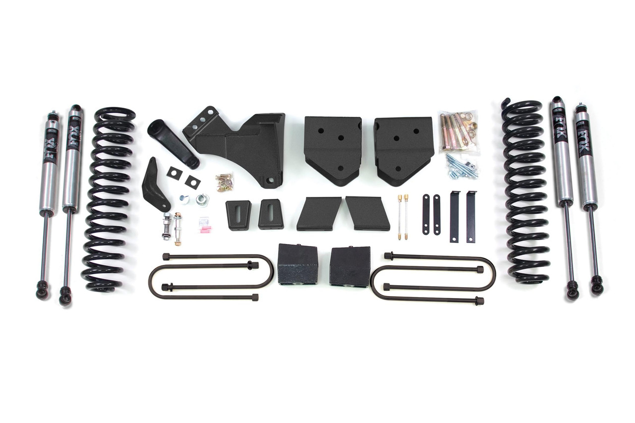 BDS SUSPENSION BDS350FS 6 INCH LIFT KIT FORD F250/F350 SUPER DUTY 05-07 4WD DIESEL 5 INCH BLOCK WITH OVERLOAD FOX 2.0 PERFORMANCE