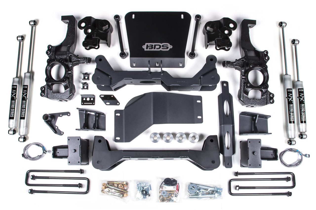 BDS SUSPENSION BDS766FS 5 INCH LIFT KIT SILVERADO/SIERRA 2500HD/3500HD 20-24 4WD 5 INCH BLOCK WITHOUT OVERLOAD FOX 2.0 PERFORMANCE