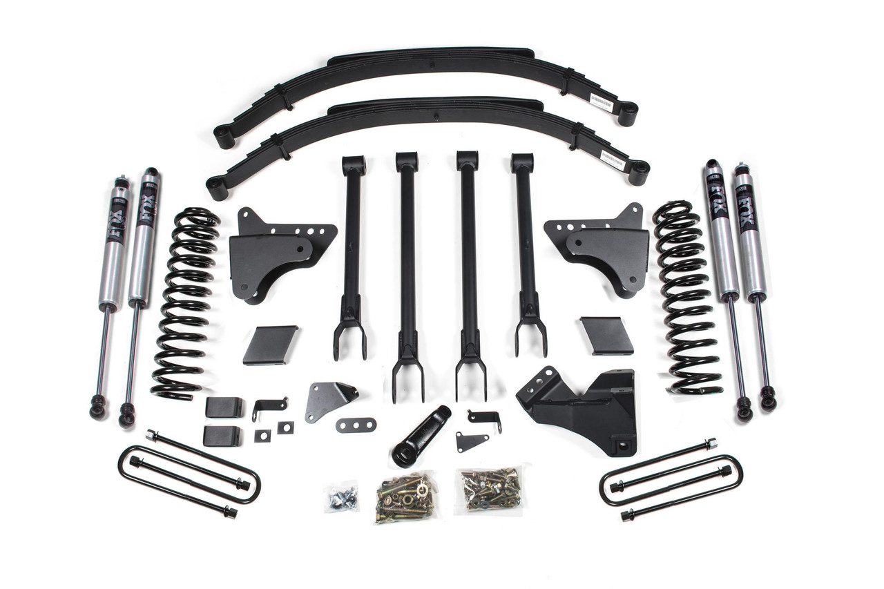 BDS SUSPENSION BDS597FS 6 INCH LIFT KIT W/ 4-LINK FORD F250/F350 SUPER DUTY 11-16 4WD DIESEL 3 INCH REAR BLOCKS FOX 2.0 PERFORMANCE
