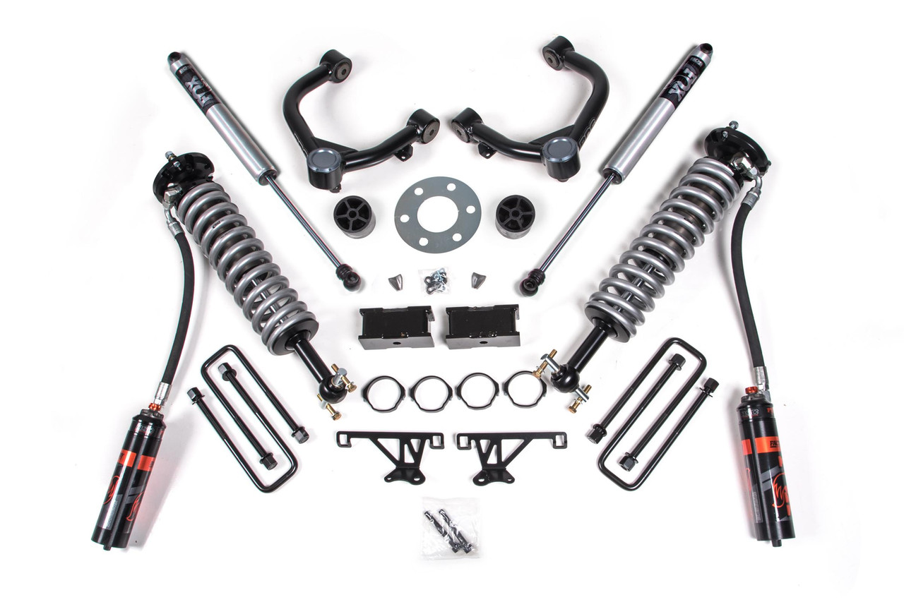 BDS SUSPENSION BDS772FDSC 3.5 INCH LIFT KIT FOX PERFORMANCE ELITE COIL-OVER SILVERADO/SIERRA 1500 19-24 4WD FOX 2.0 PERFORMANCE