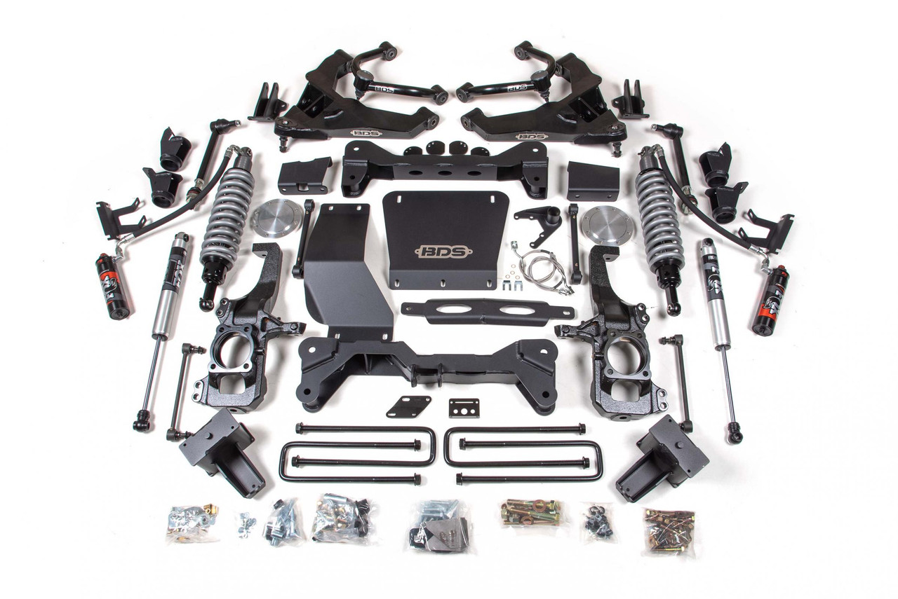 BDS SUSPENSION BDS793FPE 6.5 INCH LIFT KIT FOX 2.5 COIL-OVER CONVERSION SILVERADO/SIERRA 2500HD/3500HD 20-24 DIESEL BLOCK KIT WITH FACTORY OVERLOAD FOX 2.5 PERFORMANCE ELITE