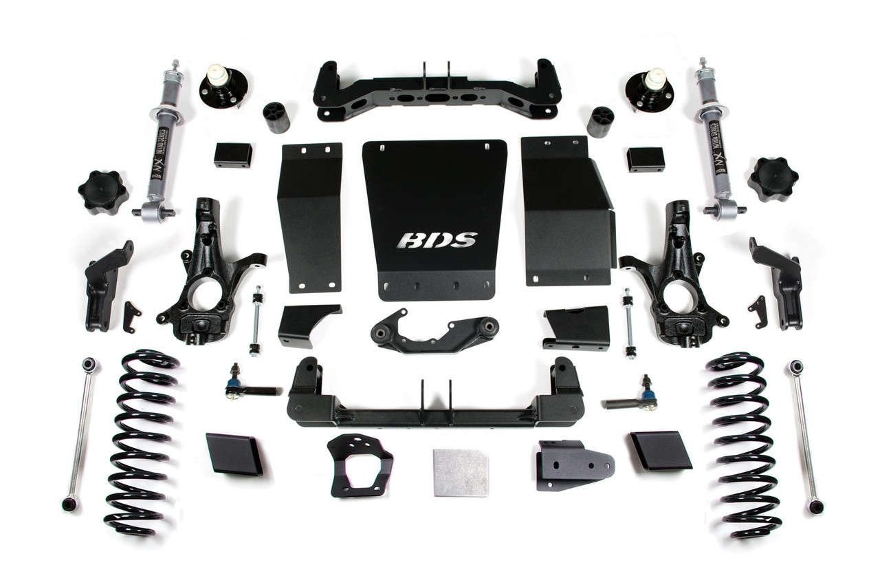 BDS SUSPENSION BDS736H 6 INCH LIFT KIT CHEVY/GMC SUBURBAN TAHOE YUKON/XL 1500 15-19 4WD AUTORIDE EQUIPPED ALUMINUM / STAMPED STEEL CONTROL ARM