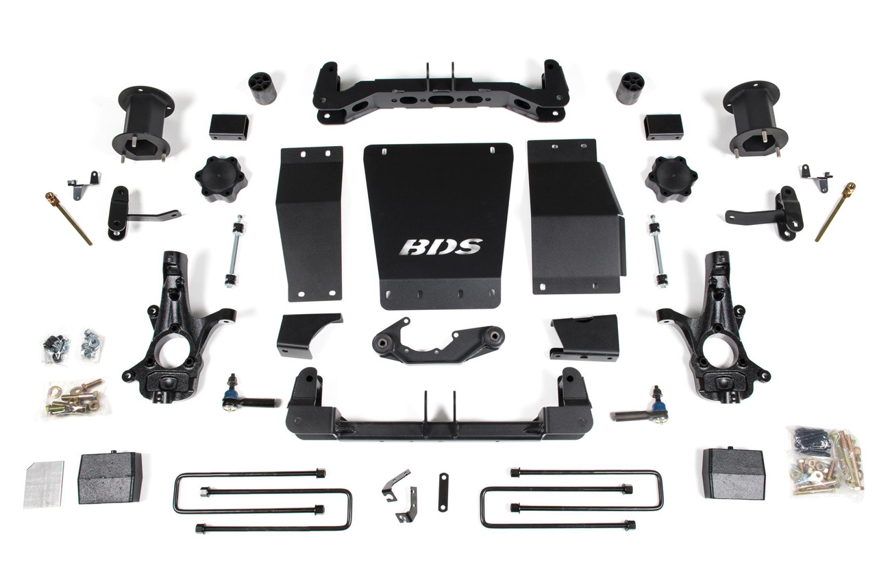 BDS SUSPENSION BDS725H 6 INCH LIFT KIT GMC SIERRA 1500 14-18 4WD MAGNERIDE EQUIPPED CAST STEEL CONTROL ARM