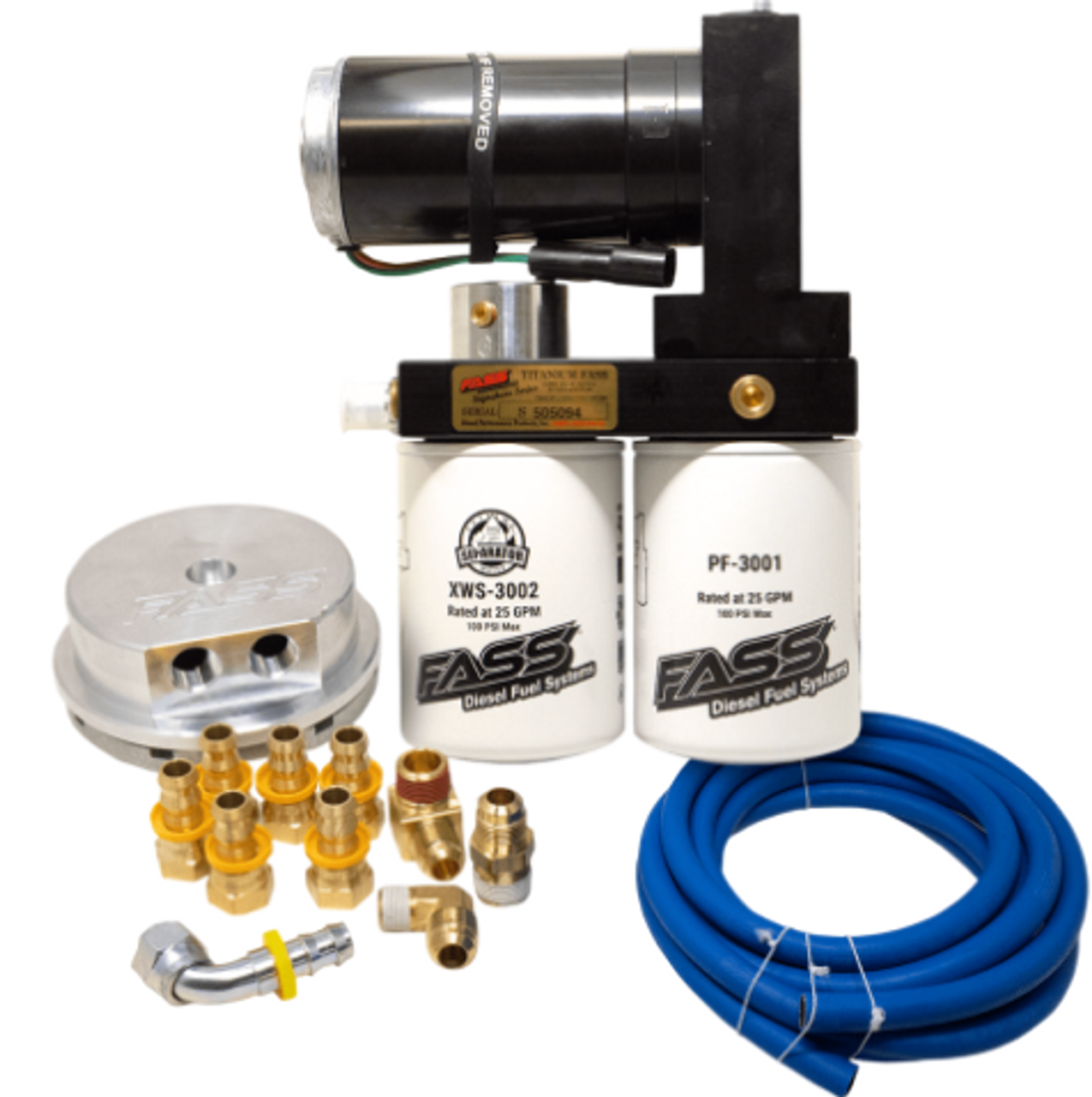 FASS NDTSC12165G NO DROP SERIES DIESEL FUEL SYSTEM FOR 2015-2016 GM/CHEVY DURAMAX 6.6L (600-1,000HP)