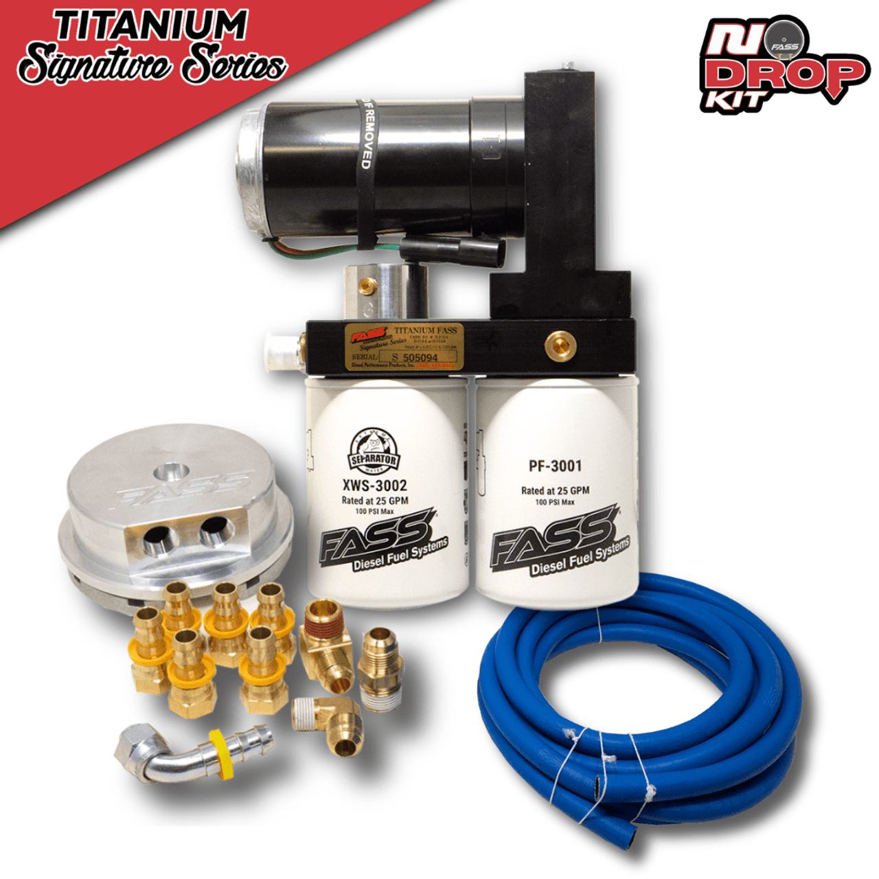 FASS NDTSF20250F220G NO-DROP KIT 220GPH FOR 2023-2024 FORD POWERSTROKE 6.7L