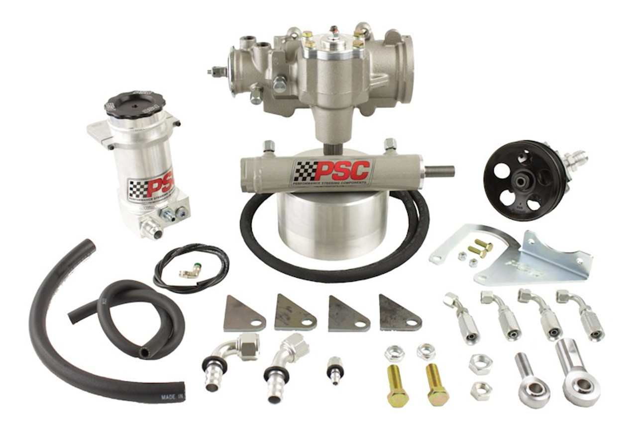 PSC SK240 CYLINDER ASSIST STEERING KIT, 1995-02 JEEP YJ/XJ/TJ (32-38 INCH TIRE SIZE)