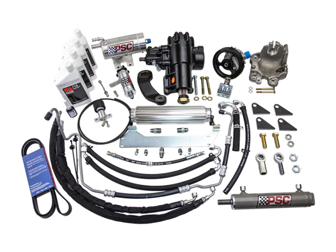 PSC SK689R36JP3-6.75W-1.5OS CYLINDER ASSIST STEERING KIT WELD ON 6.75 AFM AXLE 1.5OS TIE ROD GLADIATOR JT/WRANGLER 3.6L NON-ETORQUE