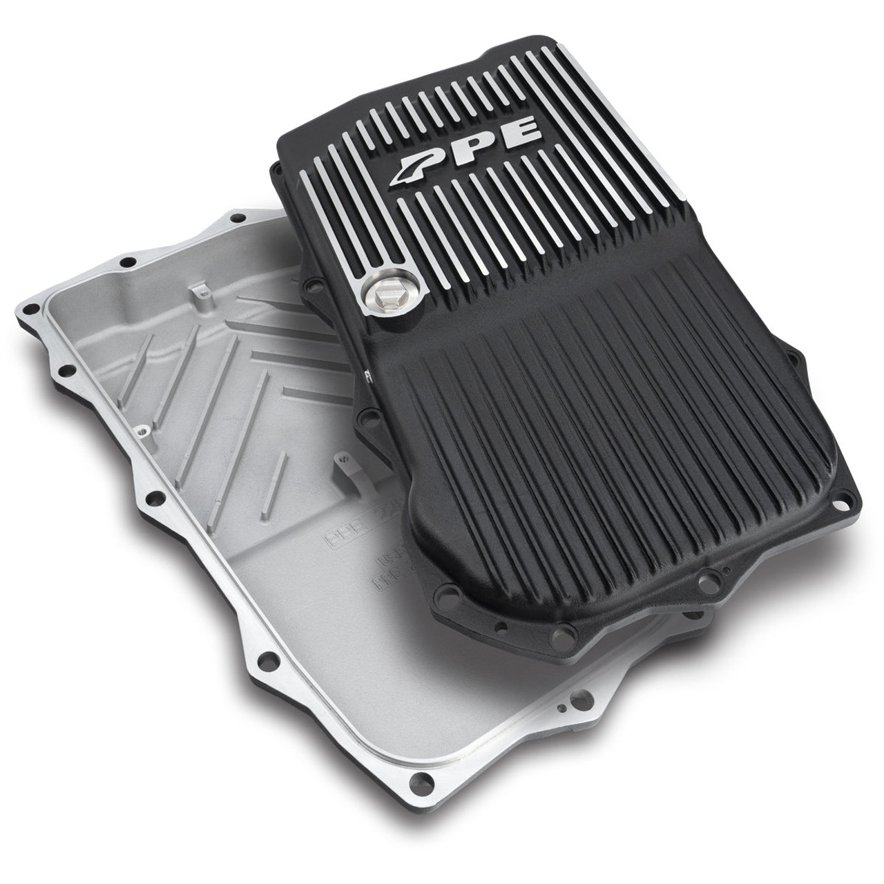 PPE 228153410 2018-2022 JEEP JL/JT 2.0L/3.0L W/ 850RE TRANSMISSION HEAVY-DUTY CAST ALUMINUM TRANSMISSION PAN BRUSHED