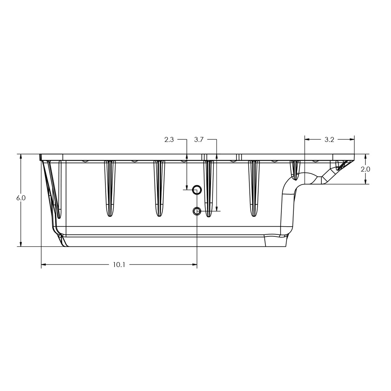 PPE 328051020 FORD DEEP TRANSMISSION PAN 5R110 BLACK