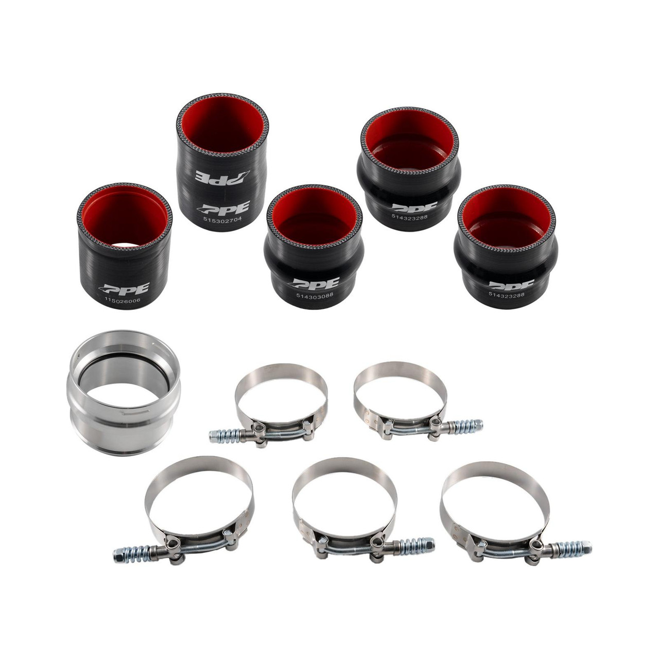 PPE 115026000 CHARGE AIR PIPE KIT - GM 6.6L DURAMAX L5P 2017-2019 - RAW