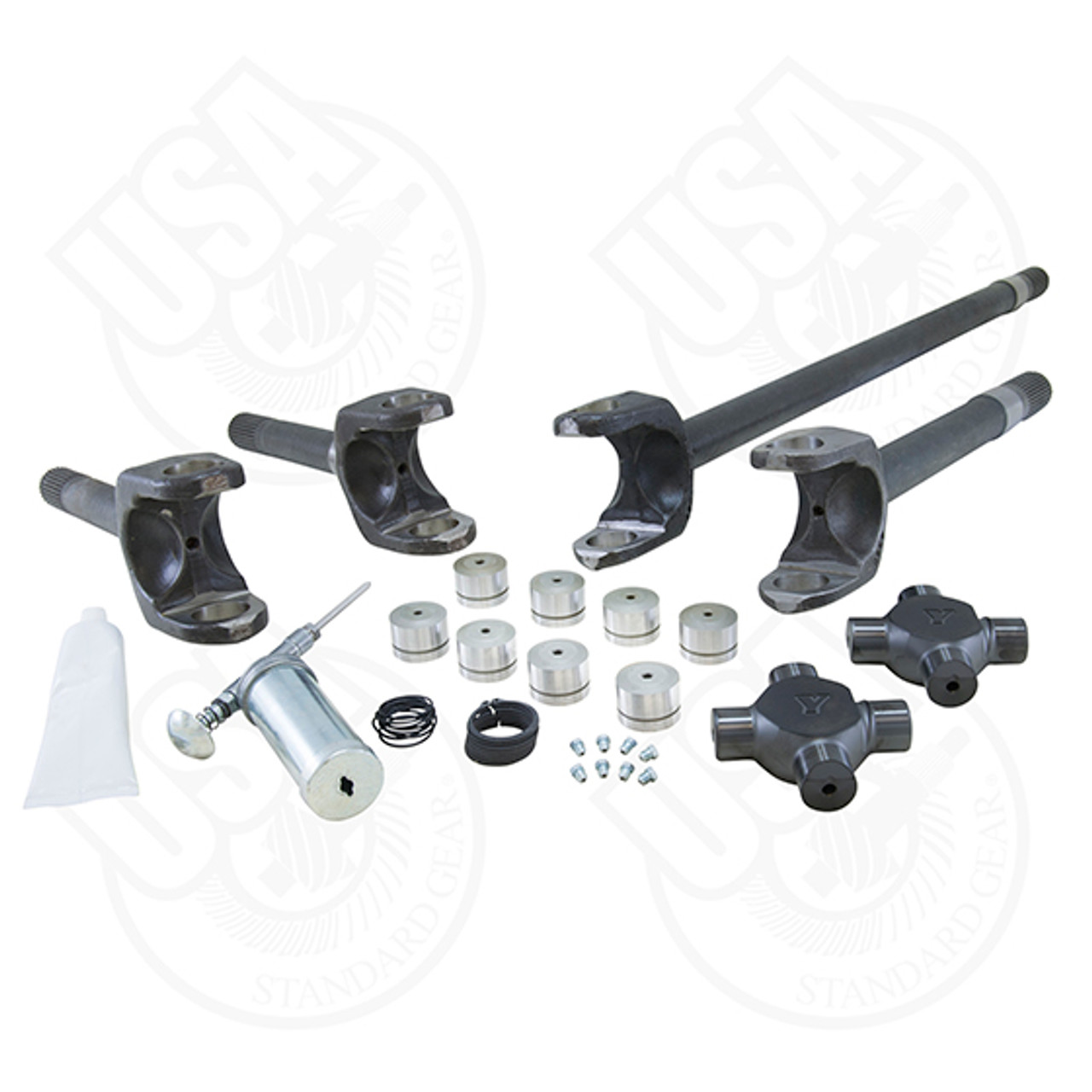 USA ZA W26020 REPLACEMENT AXLE KIT 88-98 DANA 60 FRONT W/SUPER JOINTS 4340 CHROME MOLY