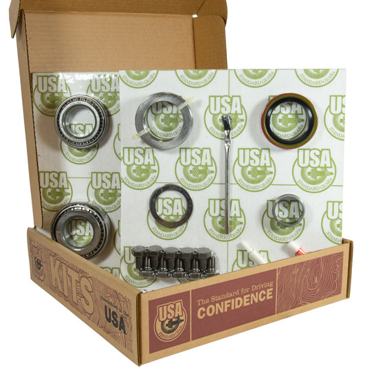 USA ZGK2014 8.5 INCH GM 4.56 REAR RING AND PINION INSTALL KIT AXLE BEARINGS 1.625 INCH CASE JOURNAL USA STANDARD