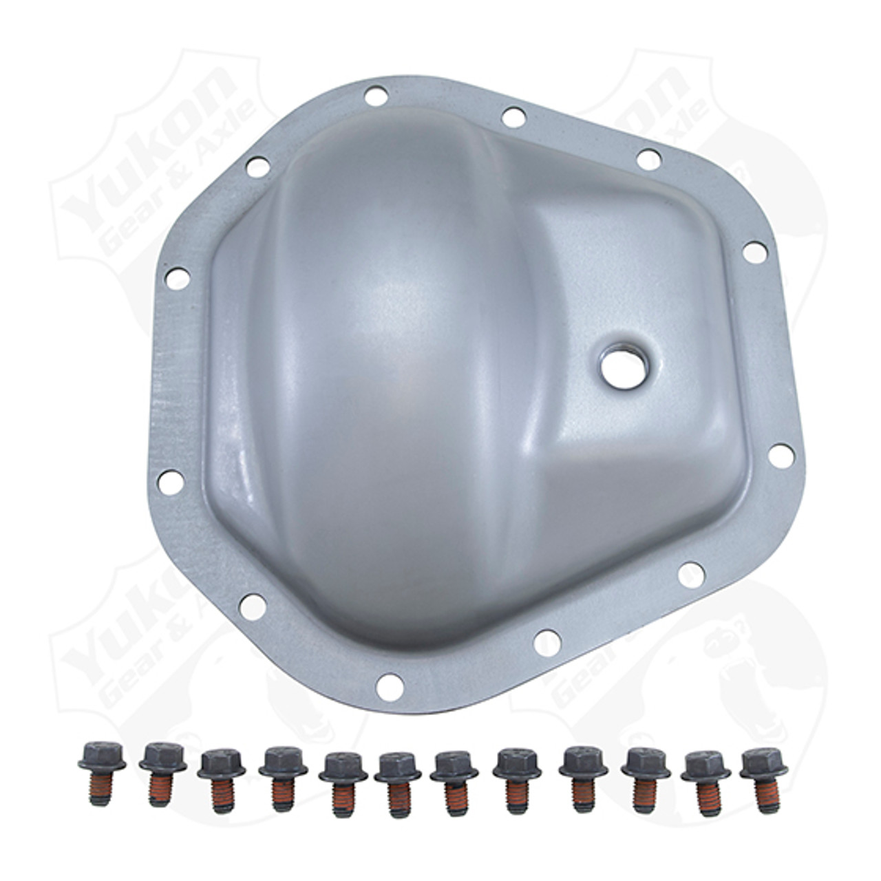 YUKON YP C5-D60-SUP STEEL COVER FOR DANA 60 STANDARD ROTATION 02-08 GM REAR W/ 12 BOLT COVER