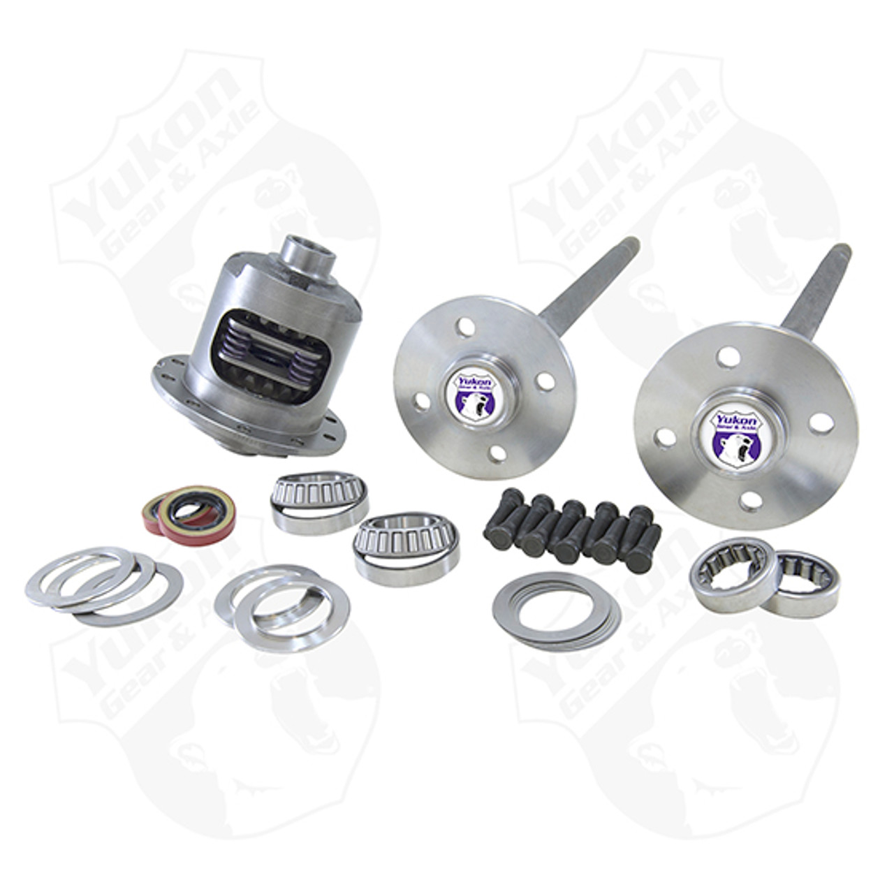 YUKON YA FMUST-1-28 79-93 MUSTANG AXLE KIT 28 SPLINE 4 LUG AXLES W/ DURAGRIP POSITRACTION