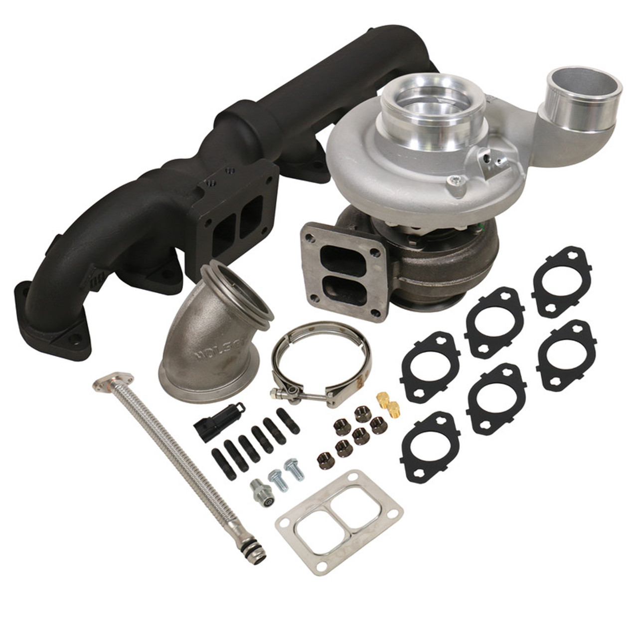 BD DIESEL 1045179 IRON HORN 5.9L CUMMINS TURBO KIT S369SXE/80 1.00AR DODGE 2003-2007 RAM 2500/3500