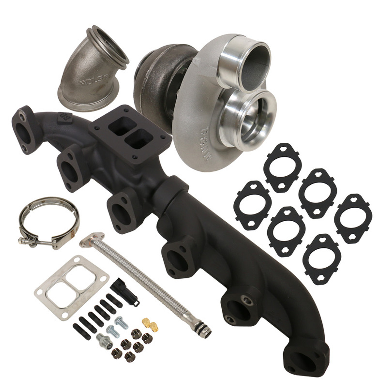 BD DIESEL 1045171 IRON HORN 5.9L CUMMINS TURBO KIT S364SXE/76 0.91AR DODGE 2003-2007 RAM 2500/3500
