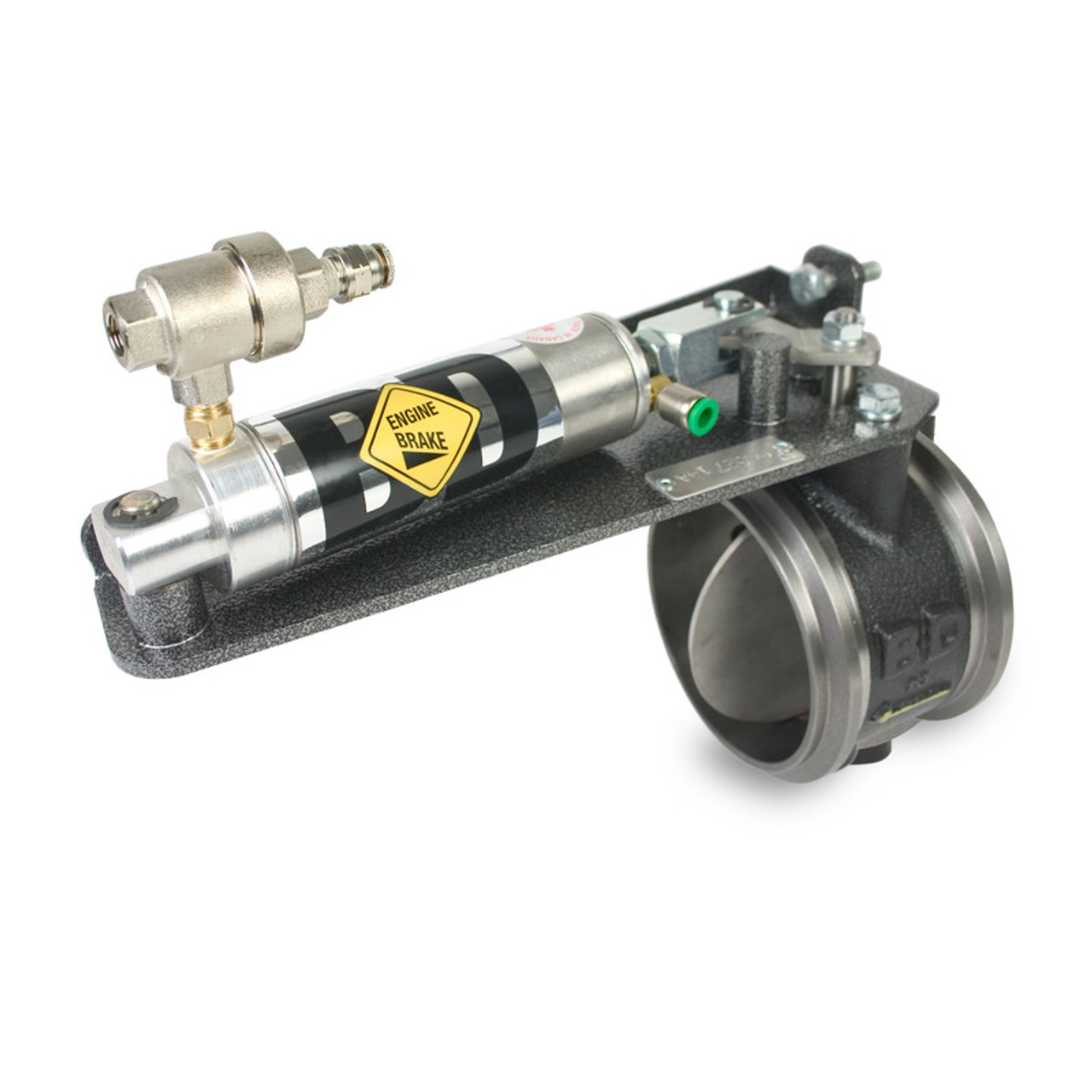 BD DIESEL 1027145AP EXHAUST BRAKE 2003-2007 FORD 6.0L POWER STROKE AUTO TRANS AIR ACTUATED REMOTE MOUNT C/W AIR COMPRESSOR AND TRANS PRESSURE MODULE