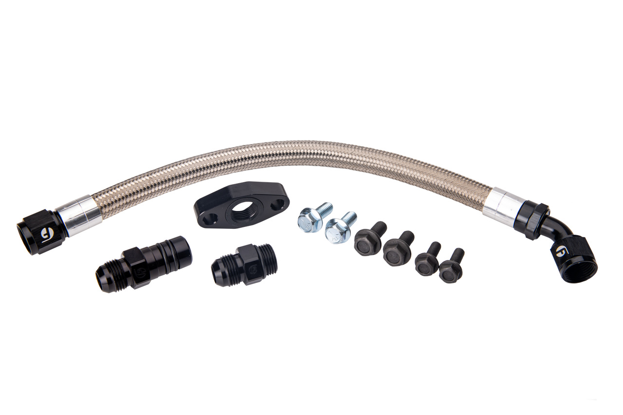 FLEECE FPE-CTDT-KIT CUMMINS TURBO DRAIN TUBE KIT FOR 2ND GEN SWAPS