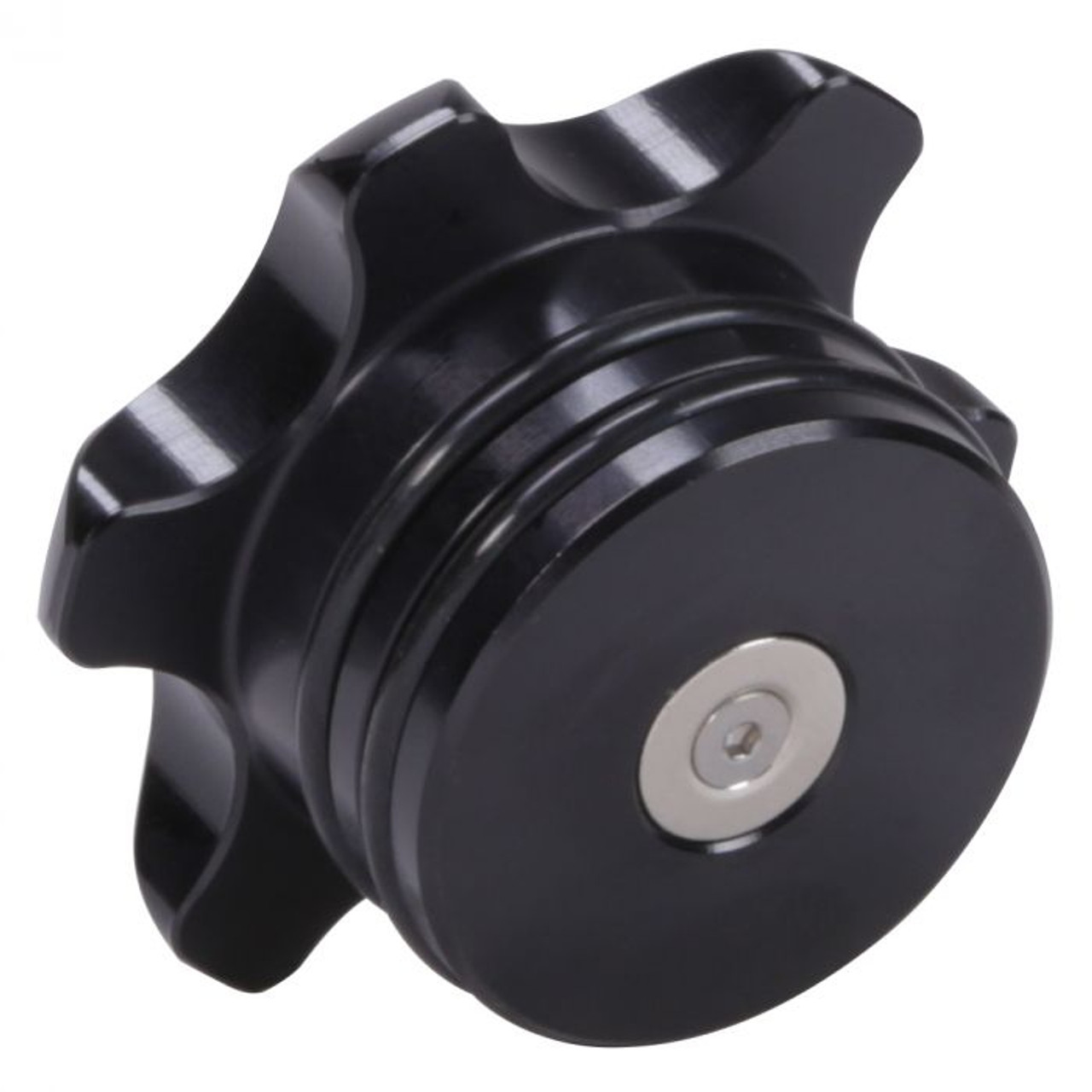 FLEECE FPE-FC-1316-BLK BLACK ANODIZED BILLET FUEL CAP FOR 13-18 CUMMINS