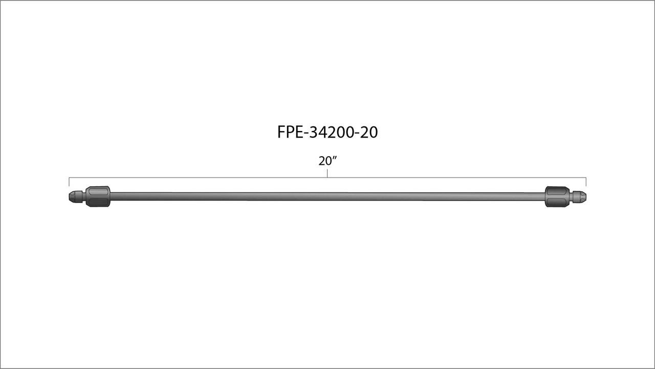 FLEECE FPE-34200-20 20 INCH HIGH PRESSURE FUEL LINE 8MM X 3.5MM LINE M14 X 1.5 NUTS FLEECE FPE-34200-20 20 INCH HIGH PRESSURE FUEL LINE 8MM X 3.5MM LINE M14 X 1.5 NUTS