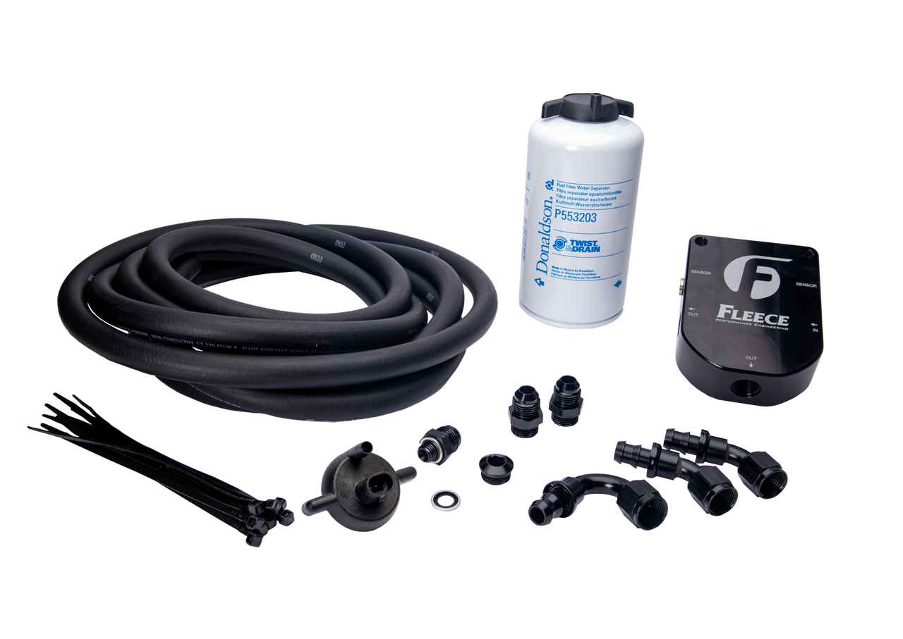 FLEECE FPE-34780 1998.5-2002 DODGE CUMMINS AUXILIARY FUEL FILTER KIT