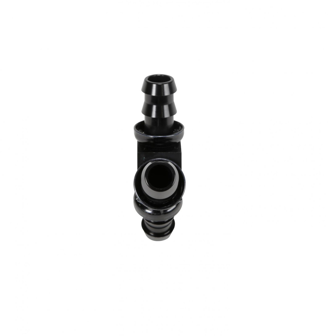 FLEECE FPE-FIT-Y08-BLK 1/2 INCH BLACK ANODIZED ALUMINUM Y BARBED FITTING (FOR -8 PUSHLOCK HOSE)