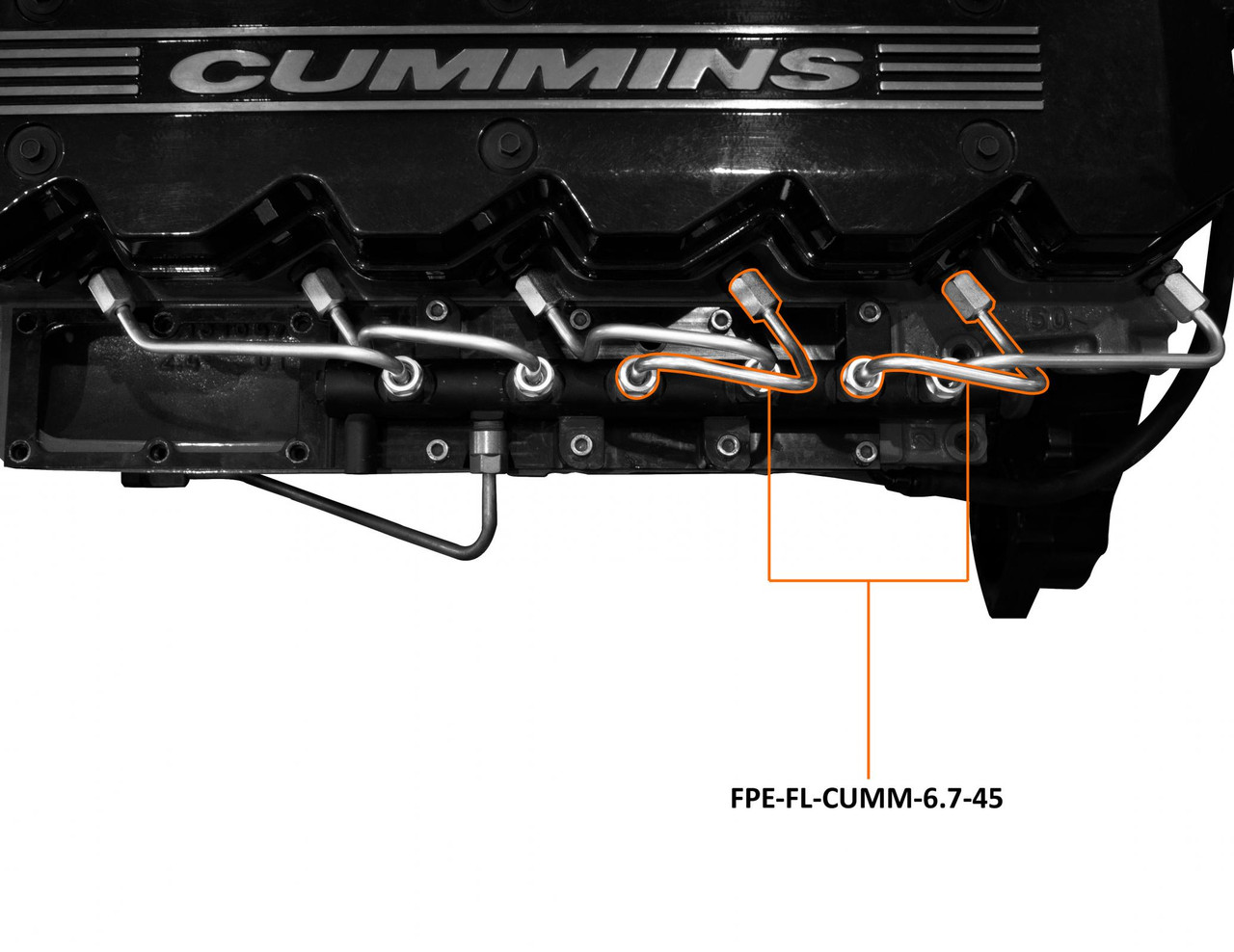 FLEECE FPE-FL-CUMM-6.7-45 07.5-18 6.7L RAM 2500/3500 CUMMINS NUMBER 4 AND NUMBER 5 INJECTION LINE