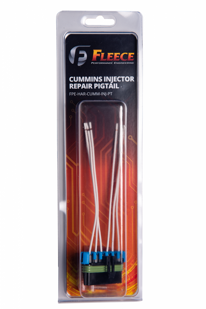 FLEECE FPE-HAR-CUMM-INJ-PT INJECTOR CONNECTOR WITH PIGTAIL FOR 2006-PRESENT RAM CUMMINS 5.9/6.7L