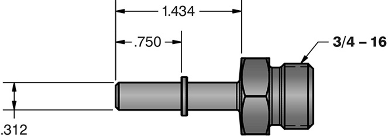 FLEECE FPE-34552-A 5/16 INCH QUICK CONNECT TO 3/4 INCH-16 O-RING (-8 AN)