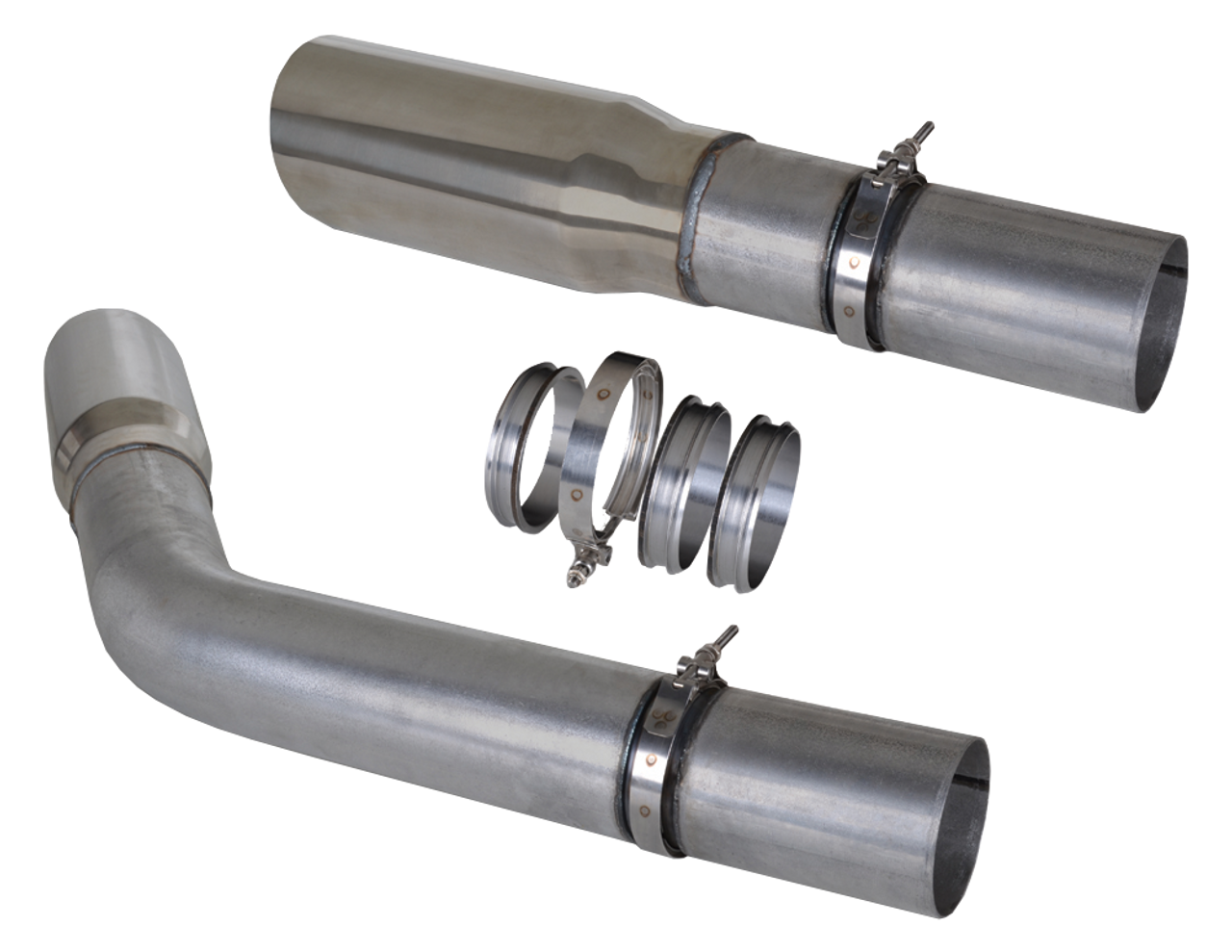 DIAMOND EYE QC500-6 5 INCH QUICK CONNECT COUPLERS 6 CNC MACHINED FLANGES AND 2 V-BAND CLAMP