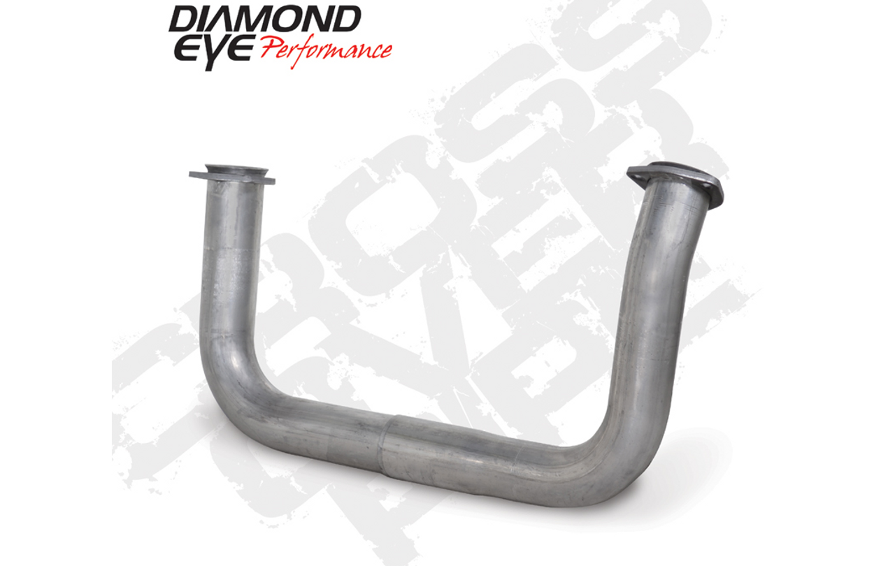 DIAMOND EYE 321099 EXHAUST PIPE 2.5 INCH ALUMINIZED CROSSOVER PIPE