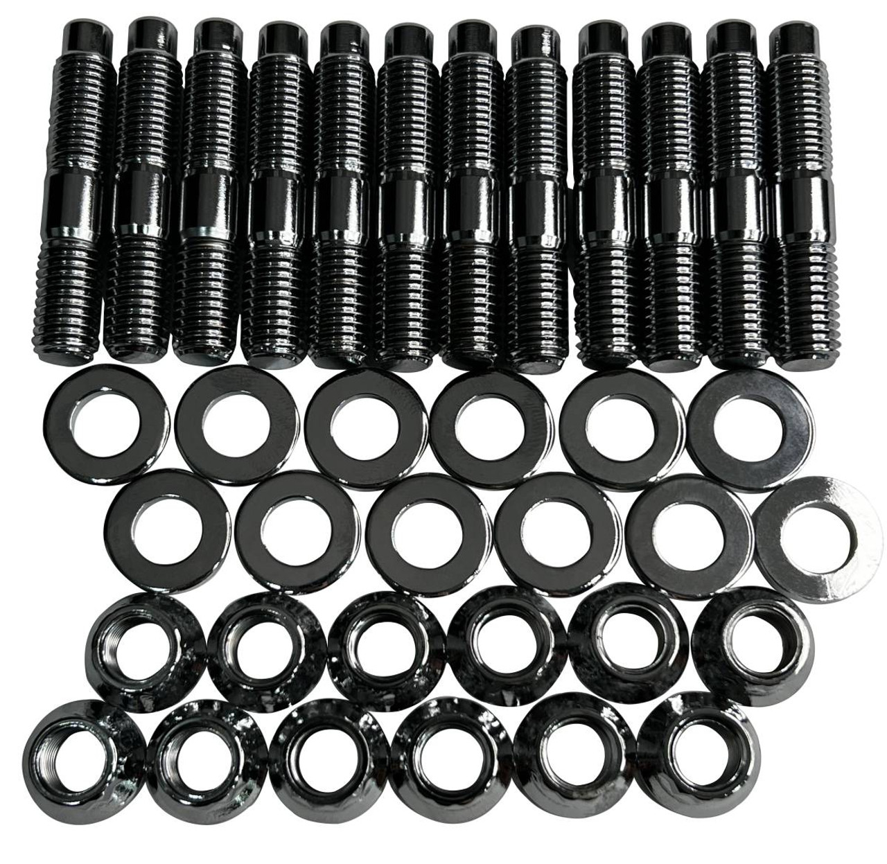 GATOR FASTENERS EMSK5967C-Cr HEAVY DUTY EXHAUST MANIFOLD STUD KIT FOR DODGE/RAM (1994-20) 5.9L AND 6.7L CUMMINS DIESEL (CHROME)